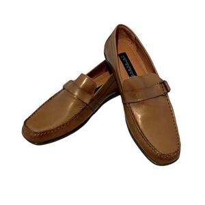 Men’s Giorgio Brutini Le Glove Brown Leather Driving Loafers Size 10 NWOT